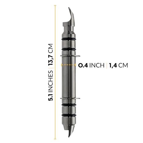 Image of ASWG001 Wheel Clamp Locator Pins, 137mm Dually and Wide-Offset Length, 4-Piece Reversible Set, Nickel-Plated Iron, DIY Wheel Alignment