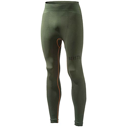 Beretta DryArn Active 3D Body Mapping Knitted Microfiber Thermal Pants, Green, Large/X-Large