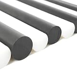 BuyPlastic White (Virgin Natural) UHMW Plastic Rod 5/8" Diameter, 2 ft. Nominal Length, Ultra High M