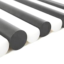 BuyPlastic Repro Black UHMW Plastic Rod 1 1/8" Diameter, 5 ft. Nominal Length, Ultra High Molecular Weight Polyethylene Bar