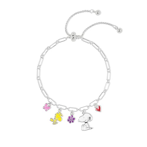 Pulsera de Snoopy Peanuts de metal plateado para llevar en tu día a día