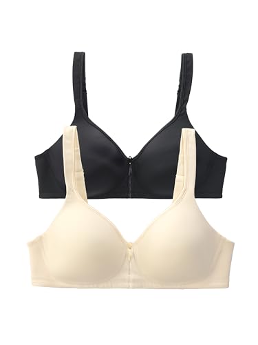 Image of Vanity Fair Women's Bra with 2-Way Convertible Straps, Body Caress Full Coverage, Lightly Lined Cups Up to Dd