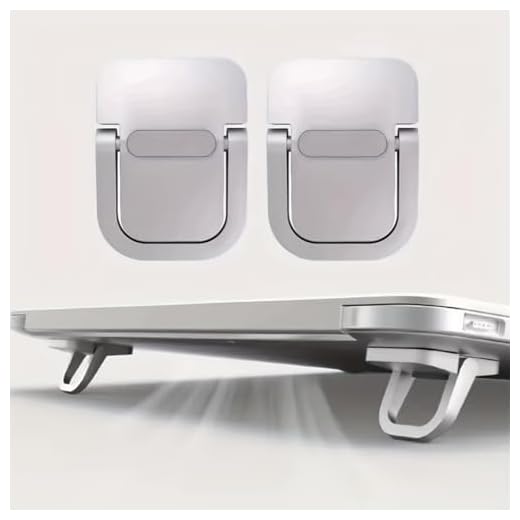 1 Pair Compact Portable Foldable Laptop Stand, Invisible Ergonomic Desk Support for 10-18 Inch Laptops, Tablets, Phones & Keyboards, ABS Material, Ideal for Office Workers, Students, Home & Travel