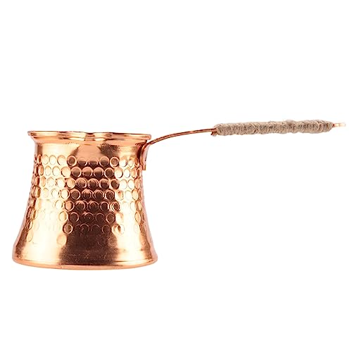 Giuneuow Cafetera Turca Cafetera Moka Pot 3 Personas 200 ML Cobre Hecho una Mano Accesorio de Regalo de Alta Calidad
