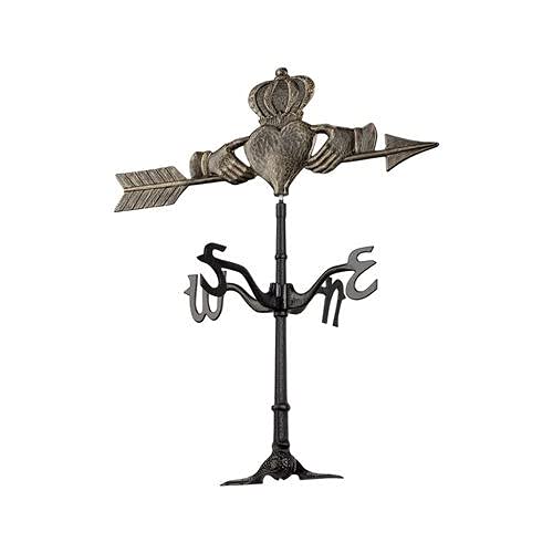 Whitehall 01400 Claddagh Rooftop Weathervane In Black Gold #TOP4