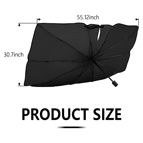 Retractable Car Windshield Sun Shade Umbrella,Protect Car Interior Accessories From Sun Rays And Keeps Vehicle Cool Umbrella Sun Shade Cover For Most Of Car Suv Truck #TOP1