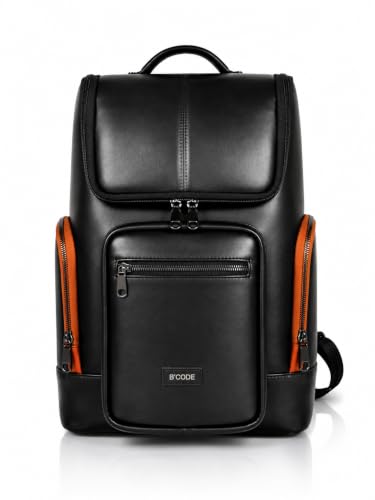 Image of B'CODE Daypack BACKPACK 26 Liters Water Resistant & Top-Open | Padded | Premium Microfibre Laptop Backpack with Trolley Sleeve | for Men and Women