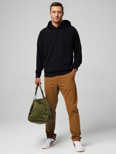 Image of JMIERR Men's Chino Pants Casual Elastic Waist Tapered Golf Trousers