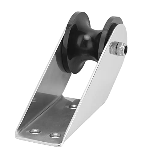 Fafeicy Ankerrolle Verdickt, 316 Edelstahl Marine Bugrolle mit 32mm Rollenschlitz, Schiffsankerrolle Hebewerkzeug für Bootsschiffe, Halterungen Und Verbindungsplatten