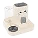 Baoblaze Automatic Pet Feeder Water Container Feeding Station Multifunction Convenient Cat Feeding Bowl Water Dispenser for Puppy, Gray