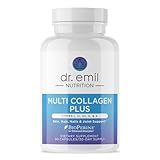 Multi Collagen Pills (Types I, II, III, V & X) - Collagen Peptides + Absorption Enhancer - Grass Fed Collagen Protein Blend for Anti-Aging, Hair, Skin, Nails and Joints (90 Collagen Capsules)