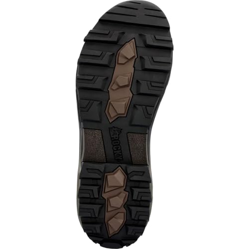 Rocky Mens Grizzly Insulated Round Toe Lace Up Casual Boots Mid Calf - Brown2