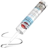 Kraken Bond Premium Kitchen and Bathroom Silicone Caulk Clear - (1x10.1 fl.oz) RTV Clear Silicone Sealant Waterproof for Kitchen, Bathroom, Shower, Sink, Anti Shrink 100% Silicone Caulking | 1 Pack