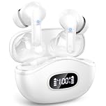 AOTONOK Wireless Earbuds, Bluetooth 5.4 Headphones In Ear with 4 ENC Noise Cancelling Mic, 40H Wireless Earphones Deep Bass, IP7 Waterproof Ear buds Bluetooth Earbuds, Mini UltraLight, LED Display