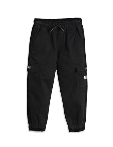 Image of Amazon Brand - Symbol Boy's Cotton Cargo Jogger | Elasticated Waistband and Cuff | Stretchable | Age 2-14 Years