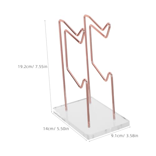 FESTFENDS Support pour manettes de jeu - Support de bureau pour manettes et casque - Organisateur de consoles de jeu en acrylique avec base en fer pour bureau et salle de jeux – vue 7