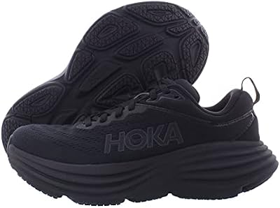 HOKA ONE ONE Bondi 8 Womens Shoes Size 8.5, Color: Black/Black