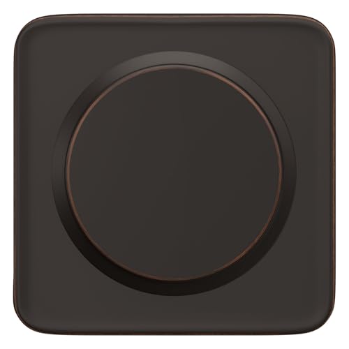 Image of Schlage F10 BWE 716 LFL Bowery Door Knob with Laflin Trim, Hall & Closet Passage Lock, Aged Bronze