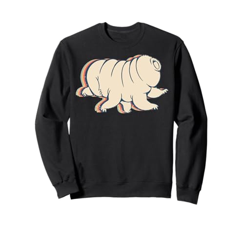 Tardigrade Water Bear Microbiología Retro Line Art Sudadera
