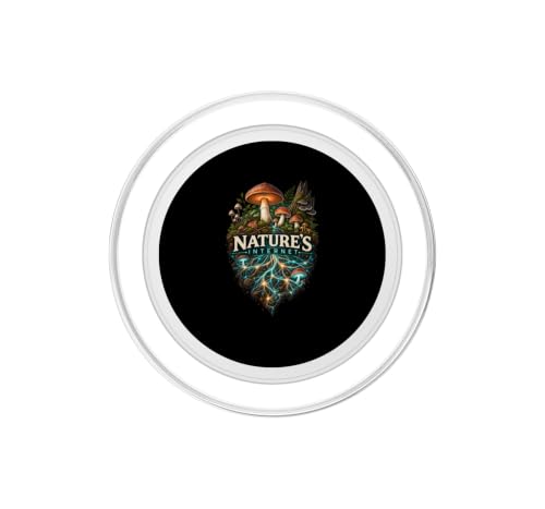 Natures Internet Mushroom Chanterelle Mycologie Chemise PopSockets PopGrip pour MagSafe – vue 2