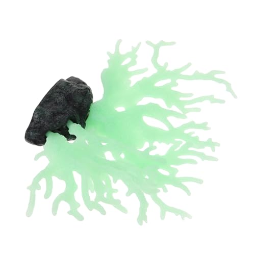 Toyvian Glow Coral Reef Decoration Glowing Coral for Fish Tank Home Decor Material Mesmerizing Underwater Night Scene Easy to Clean Fish Accessories