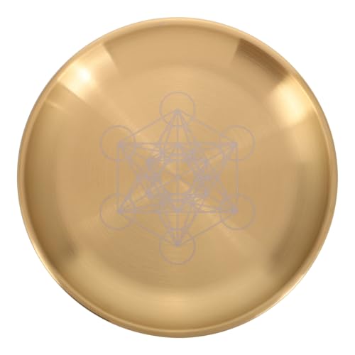 STOBAZA Adornos De Placa Pentagrama Plato De Altar De Bandeja Decorativa para Velas Soporte para Rituales Astrológicos Portavelas De Tarot para Prácticas Espirituales