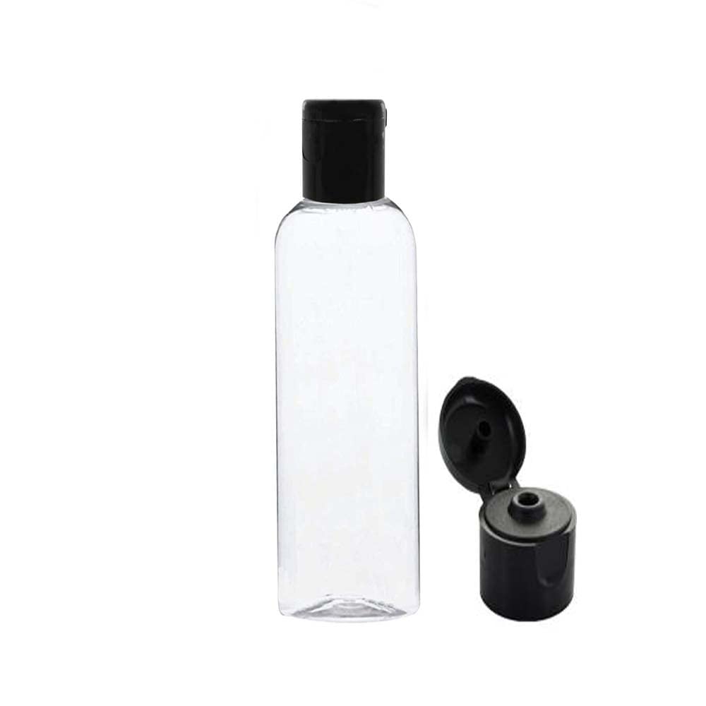 Plastic Empty Clear Round Bottle With Black Flip Top Cap,Multipurpose Reusable Container For Hair Oils,Shampoo,Conditioner,Lotion,Medicated Oil And Sanitizer(Pack Of 2),200 Milliliter - 200 Ml-image-22