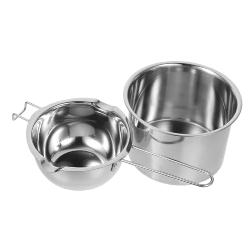 PLAFOPE Olla para Baño María Recipiente para Derretir Mantequilla Moldeo Integrado Calentamiento Rápido para Cocinar Y Hornear