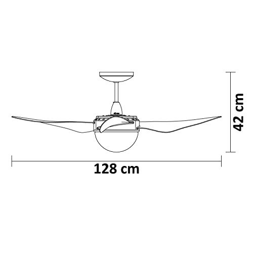 VENTILADOR DE TETO ALISEU TERRAL BRANCO COM CONTROLE DE PAREDE 220V