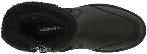Timberland Women's Linden Woods Waterproof Fleece Fold-Down Hiking Boot, Black Full-Grain, 9 | Image 4