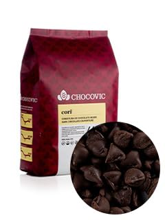 Chocolat Noir de Couverture Pur Intense - Profil Aromatique pour Pâtisserie Fine - Pack de 2 x 5kg