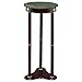 Coaster Home Furnishings - Edie - Stone and Wood - 12-Inch Round Marble Top Side Table with Tri-Leg Base and Gold Accents - Traditional Style for Living Room - Green and Merlot - 3315