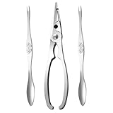 SOLUSTRE Crab Crackers Seafood Tools Set 3pcs 304 Stainless Steel Crab Claw Crackers Home Cooking Seafood Preparation