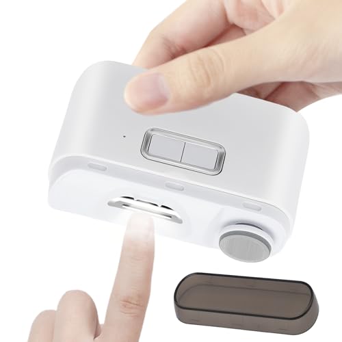 Electric Nail Clipper for Adults, Automatic Nail Grinder for Women, Electric Nail Trimmer Polisher 2 in 1, Fingernails Cutter with 2 Speeds & Light, Electric Nail File Buffer for Baby, Kids, Seniors