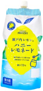 成城石井 瀬戸内レモンのハニーレモネード 900ml レモネード クール配送 はちみつ 砂糖不使用 飲料のサムネイル