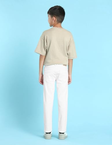 Image of U.S. Polo ASSN. Slim Fit Jeans for Boys - Five Pockets, Mid-Rise Waist, Casual Kids Wear