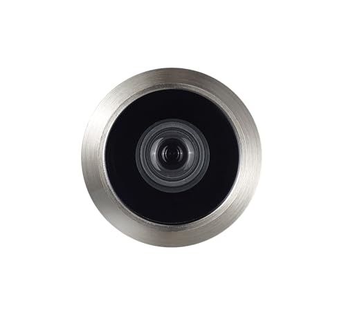 Image of TOGU TG2814YG-SN Solid Brass UL Listed 220-degree Door Viewer with Heavy Duty Privacy Cover for 1-3 /8 inch to 2-1 /6 inch Doors, Satin Nickel Finish,5 Sets