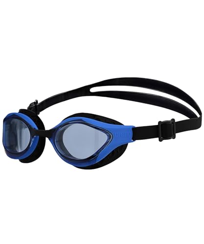ARENA Air-Bold Swipe Unisex-Schwimmbrille für Erwachsene, Taucherbrille mit Breiten Gläsern, Swipe Anti-Beschlag-Technologie, UV-Schutz, Verstellbarer Riemen, Air Seals