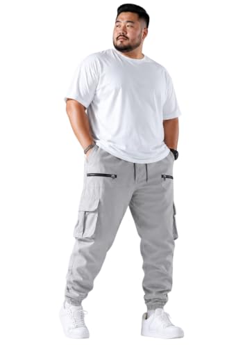 Image of INKKR Men Plus Size Cargo Pants || Plus Cargo Pants Cotton || 2XL-6XL