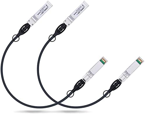 ipolex 10Gb SFP Cable 0.5M, SFP+ Twinax Cable, Direct Attach Copper(DAC) Passive Cable Compatible with Cisco SFP-H10GB-CU0.5M, Ubiquiti,D-Link, Supermicro, Netgear, Mikrotik for Switch, Router, NIC