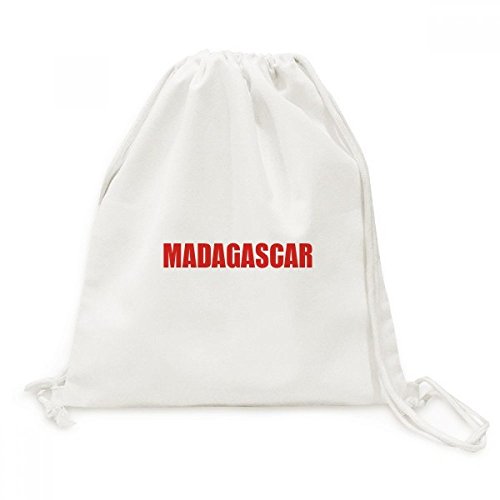 Sac de voyage toile rouge Madagascar spacieux pour vos achats quotidiens