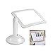 Produktbild LED-Lupe, 360-Grad-Drehhalterung, 3-fach Lesbare Lupe Desktop-Ganzseitenbeleuchtung Lupe, Lesehilfe (weiß)