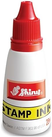 Office Ink Pad Stamp Pad Ink High Quality Reinking inks for all stamp pads Red color 28 ml