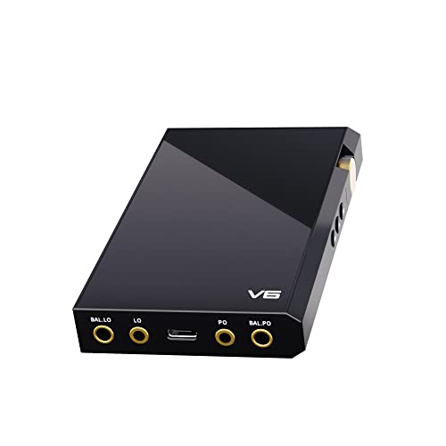 Tempotec V6 Hi-Res Digital Audio Music Player,Hifi Digital Audio Player Dap,Portable High Resolution Audio Player, Lossless Dsd Mqa, Dual Ak4493Seq, Two Way Bluetooth,4500Mah Battery, 4.4Mm/3.5Mm #TOP2