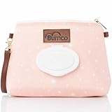 Bumco Diaper Clutch Bag - Portable Wipes Dispenser & Diaper Holder, Airtight Travel Baby Wipes Case, Wipe Dispenser Travel Baby Wipes Dispenser On the Go, Diaper Wristlet