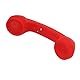 Bluetooth-Telefonhörer, Retro-strahlungssicherer Wiederaufladbarer Kabelloser Handy-Hörerempfänger, Kompatibel mit Mobiltelefonen, Laptops und Anderen Bluetooth-Geräten (Rot)