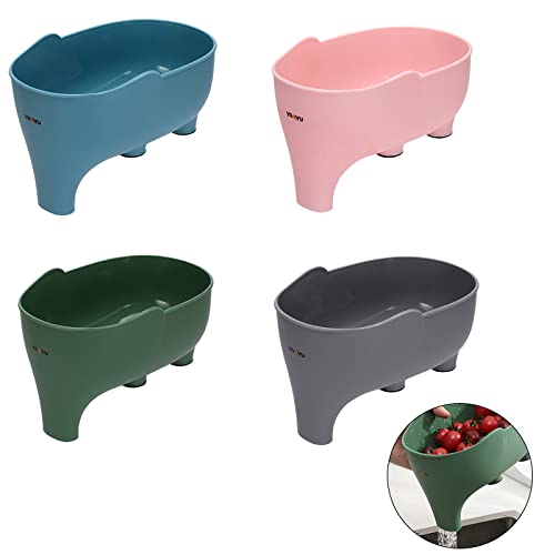 Canasto colador de cocina multiusos en forma de elefante miniatura 2