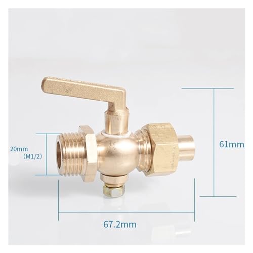 Vanne laiton fixe 1/2 BSP mâle pour chaudière et marine - 3
