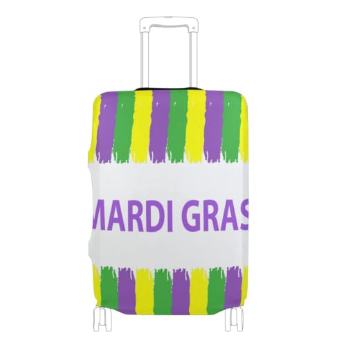 Drapeau du Mardi Gras protège valise extensible XL pour éviter les rayures en soute