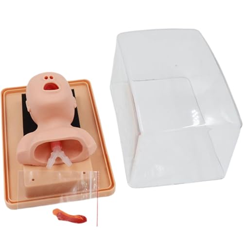 Maniquí Avanzado Para Intubación Neonatal,Modelo De Entrenamiento De Pvc Para Intubación Traqueal Infantil - Entrenador De Manejo De La Vía Aérea Para Intubación Oral/Oral Nasal De Primeros Auxilios.